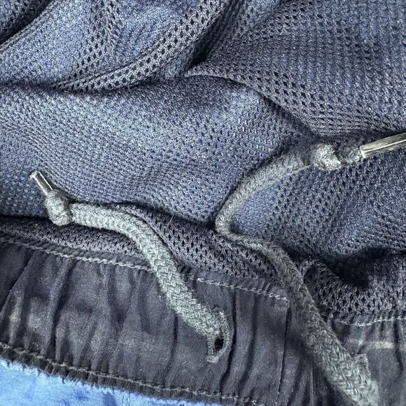 Y2K Polo Ralph Lauren Swim Trunks Spellout L Blue 7 Inseam Lined Sport Vintage - Picture 5 of 11